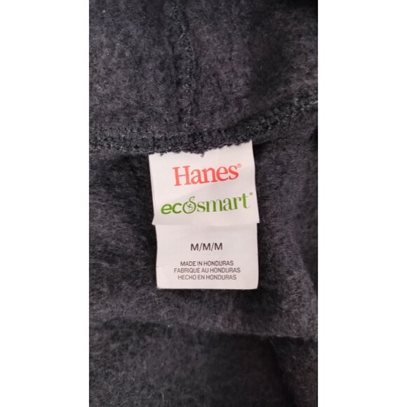 Hanes Ecosmart Black Zip-Up Hoodie Medium - Picture 4 of 5